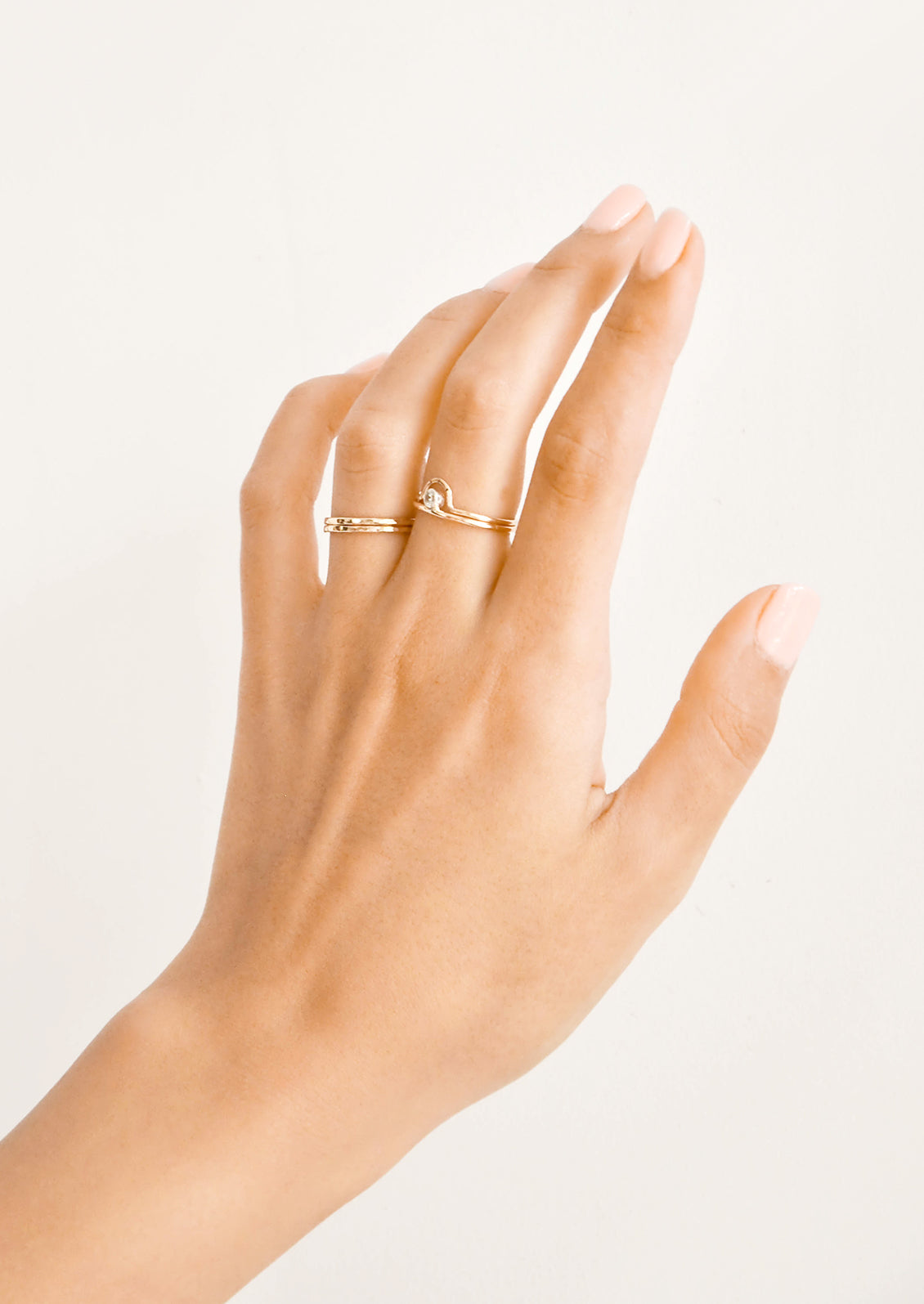 Two Tone Dot Ring in - LEIF