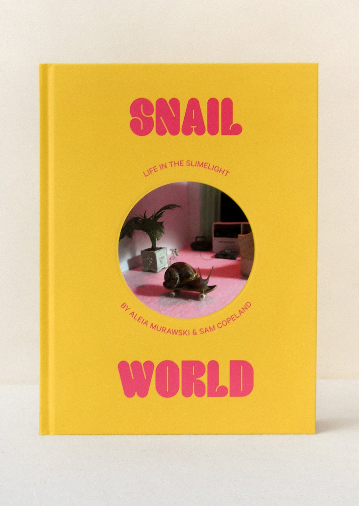 A book titled 'Snail World' by Alei Murawski and Sam Copeland.