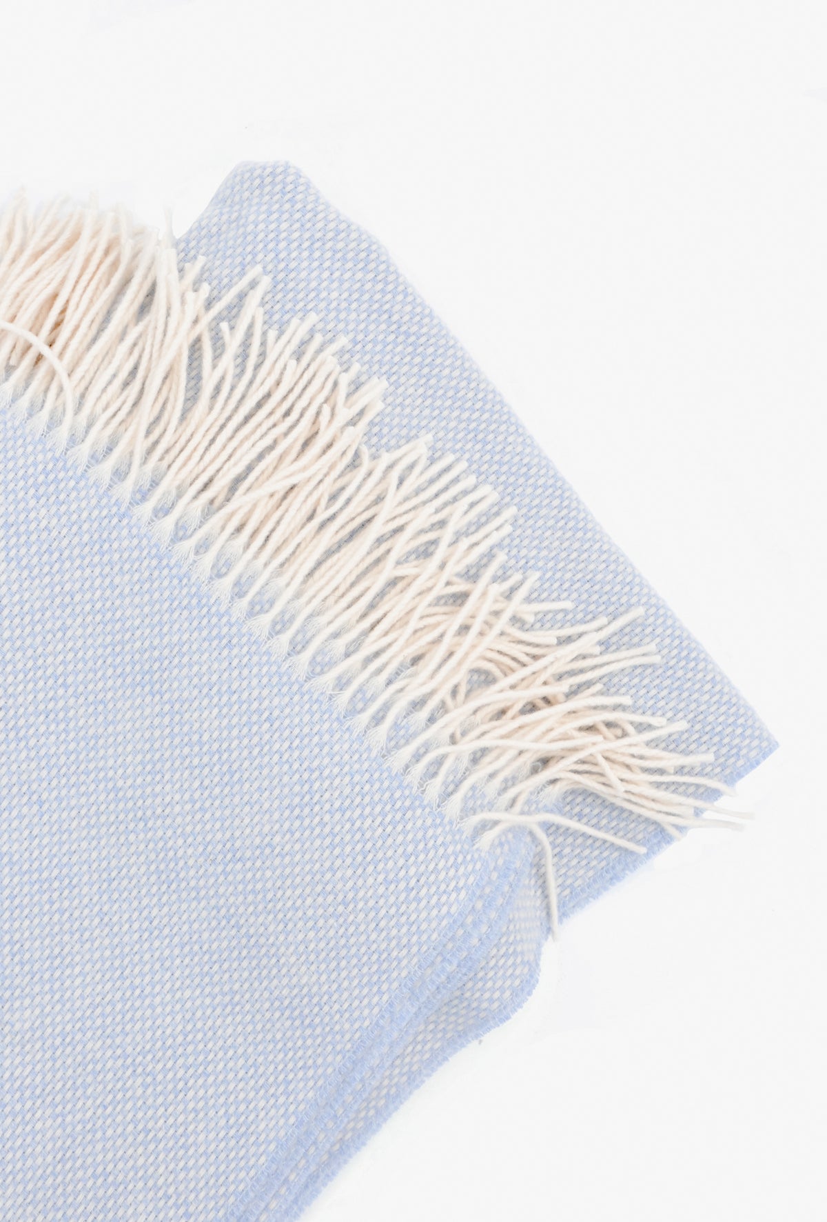 Basketweave Wool-Cashmere Throw in  - LEIF