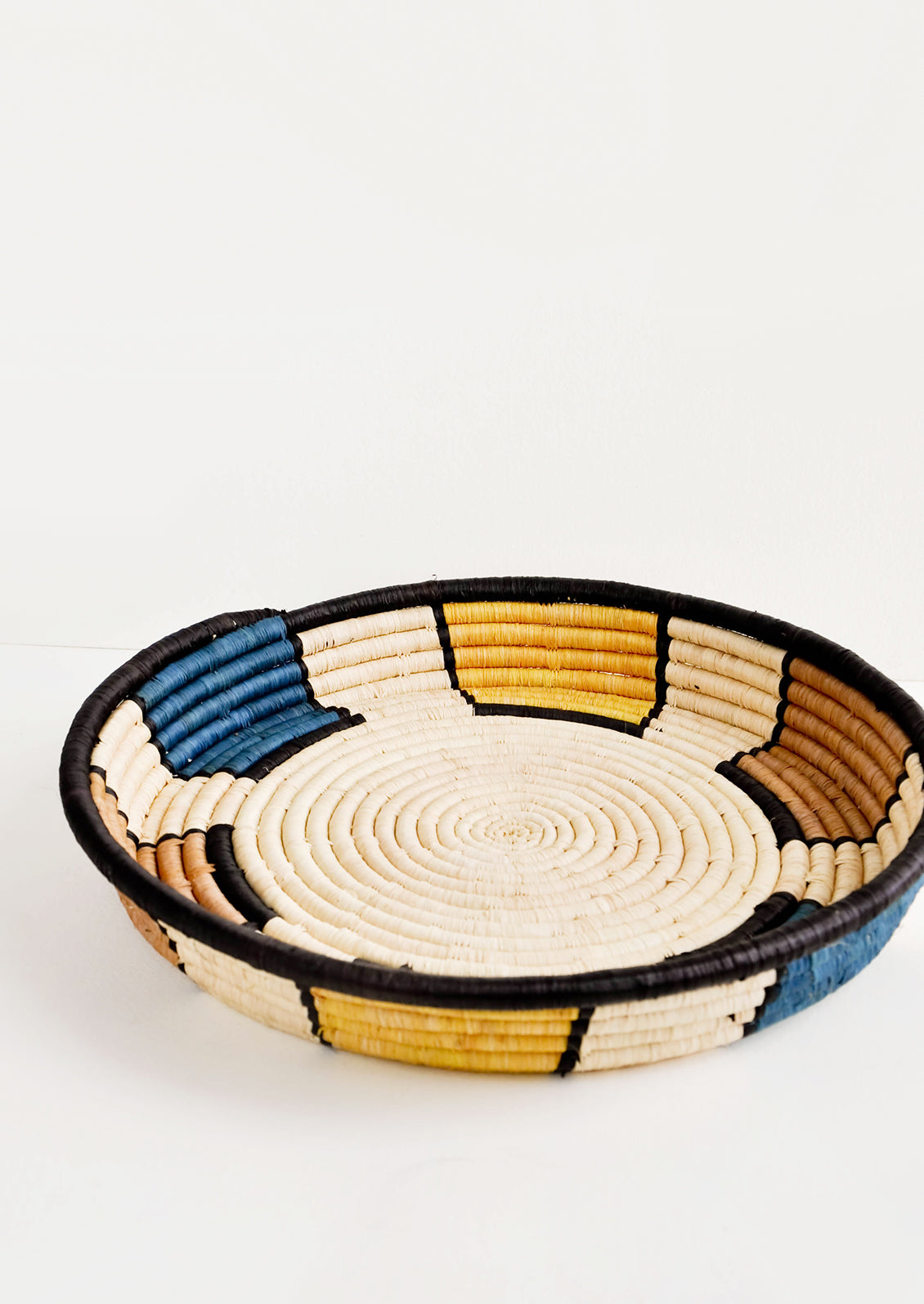 Beam Raffia Serving Tray in  - LEIF