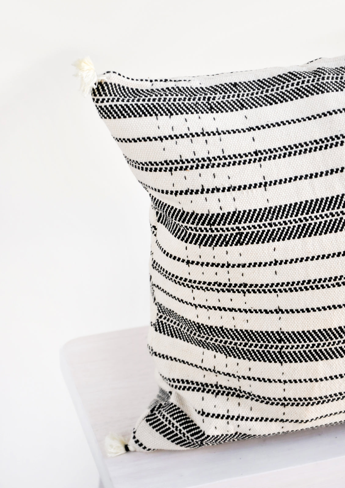 Rebari Pillow in Textured Stripe in  - LEIF