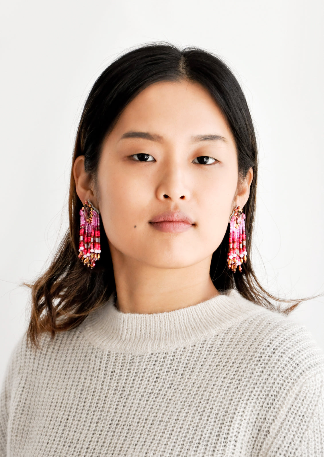 Maharaja Beaded Earrings in  - LEIF