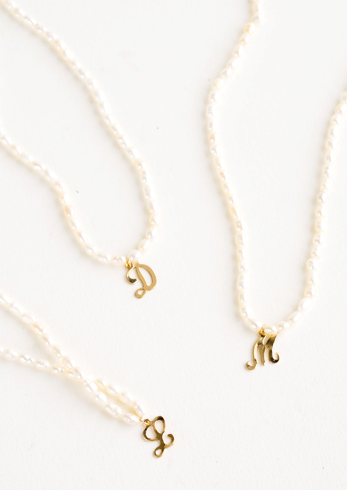 Quincy Pearl Initial Necklace