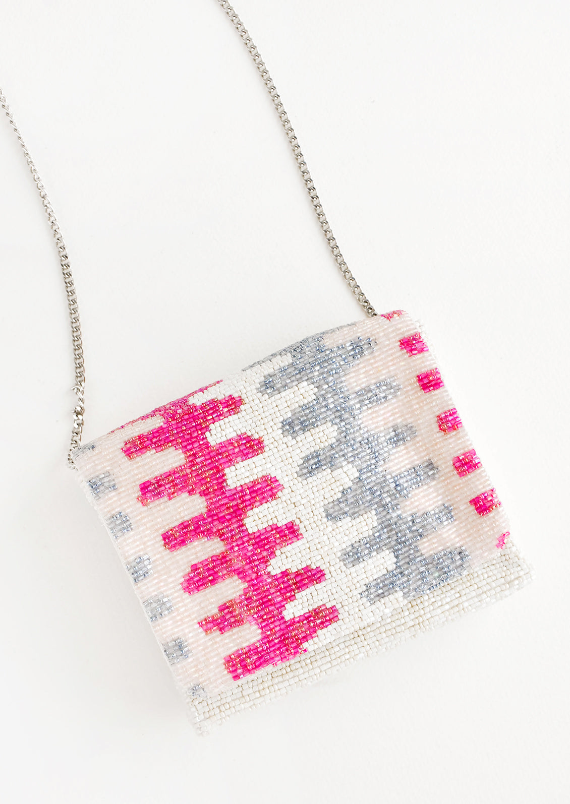 Ric Rac Beaded Box Clutch in  - LEIF